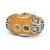 Yellow Beads Studded with Metal Rings & Multi Color Tourmaline