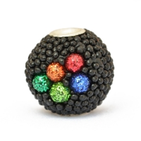 Kashmiri Beads Studded with Black Grains & Colorful Accessories