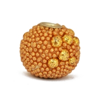 Golden Glitter Grain Beads