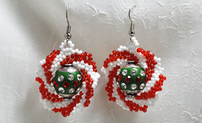 DIY Peppermint Gems Earrings