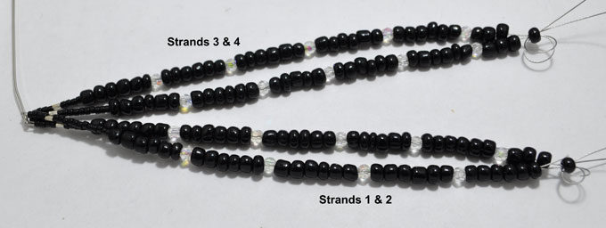 Step 5b: Complete fourth strand