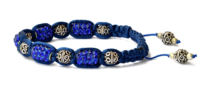 Blue Shamballa Bracelet