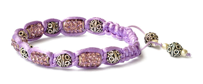 Violet Shamballa Bracelet