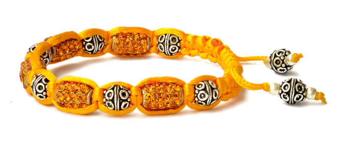 Yellow Shamballa Bracelet