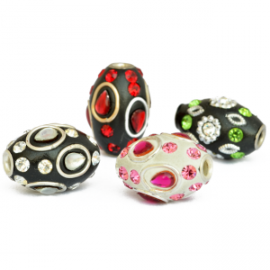 Barrel Shaped Kashmiri Beads