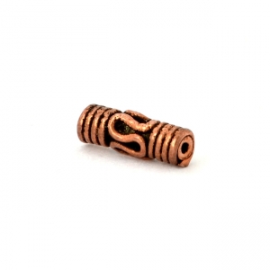 Tube Shaped Oxidized Copper Beads in 11x4mm