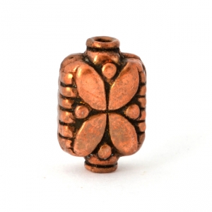Cylindrical Oxidized Copper Beads in 15x10mm