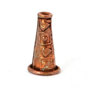 Cone Shaped Oxidized Copper Beads in 15x8mm
