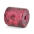 Deep-Pink Color Cylindrical Beads with Maroon Color Spots