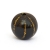Black Round Beads with Golden Stripes