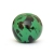 Green Round Beads having Black Spots