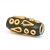 Black Cylindrical Beads Studded with Golden Color Accessories