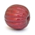 Shining Maroon Lac Bead with Engraved Linings