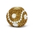 Golden Grain Beads Studded with Silver Color Accessories