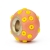 Pink Euro Style Bead Studded with Yellow Seed Beads