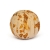 Cream Color Beads with Golden Spots having Engraved Linings