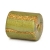 Green Cylindrical Lac Beads with Golden Stripes