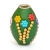 Green Beads Studded with Metal Chains & Colorful Accessories