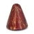 Maroon Cone Beads with Golden Spots