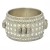 Handmade Gray Bangle Studded with White & Gray Rhinestones