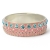 Pink Kashmiri Bangle Studded with Metal Rings & Rhinestones