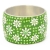 Green Kashmiri Bangle Studded with Green Rhinestones & Accessories