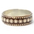 Handmade Brown Bangle Studded with Metal Accessories & Rhinestones