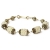 Handmade Bracelet having White Glitter Beads with Rhinestones