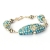 Handmade Bracelet having Blue Beads with White Rhinestones
