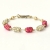 Handmade Bracelet having White & Pink Rhinestone Beads