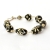 Handmade Bracelet having Black Beads with Flower Design using Accessories