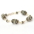 Handmade Bracelet having Black Beads with Rhinestones & Seed Beads