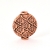 Flat-Round Oxidized Copper Beads in 14x12mm