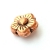 Flower Shaped Oxidized Copper Beads in 11x6mm
