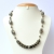 Black Handmade Necklace Studded with Metal Chains & Mirrors