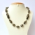 Handmade Necklace with Black Beads having Silver & Golden Chain