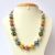 Handmade Necklace with Multicolor Beads
