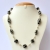 Handmade Black Necklace Studded with Metal Chain & Accessories