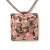 Handmade Pink Pendant Studded with Tourmaline Gemstone