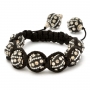 Designer Black Macrame Bracelet | MSBR-162