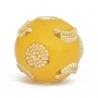 Yellow Kashmiri Beads Studded with Golden Color Accessories