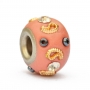 Pink Euro Style Bead Studded with Rhinestones & Accessories