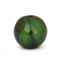 10mm Green Round Lac Beads with Stripes