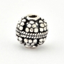 100gm Round Silver Plated Copper Beads in 11mm