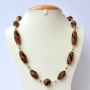 Handmade Black Necklace Studded with Metal Chain & Rings Handmade Black Necklace Studded with Metal Chain & Rings
