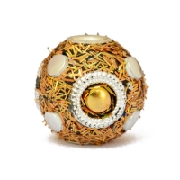 Golden Kashmiri Beads Studded with Silver Rings & Accessories