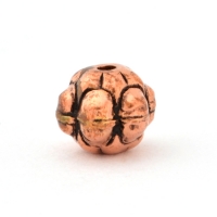Round Oxidized Copper Beads in 9mm