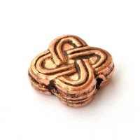 Square Flower Designed Oxidized Copper Beads in 10x10mm