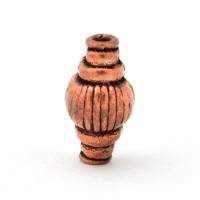 Cylindrical Oxidized Copper Beads in 15x9mm