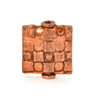 Oxidized Copper Square Beads in 14x12x3mm